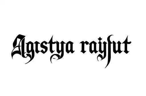 "Agastya rajput" tattoo design idea