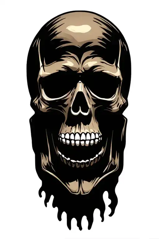 nomad skull tattoo design idea