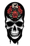 nomad skull tattoo design idea