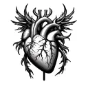 Cardiac tattoo design idea