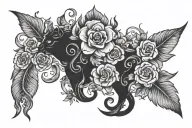Contented tattoo design idea