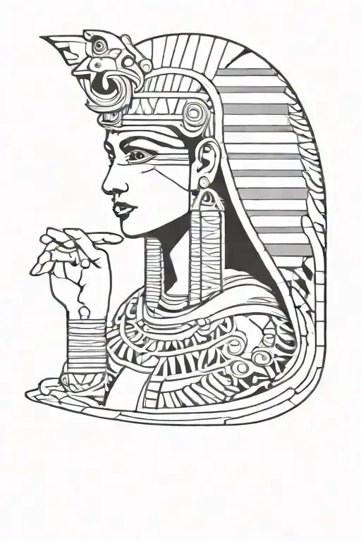 cleopatra tattoo design idea