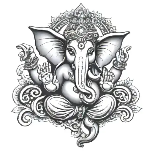 Lord Ganesha tattoo design idea
