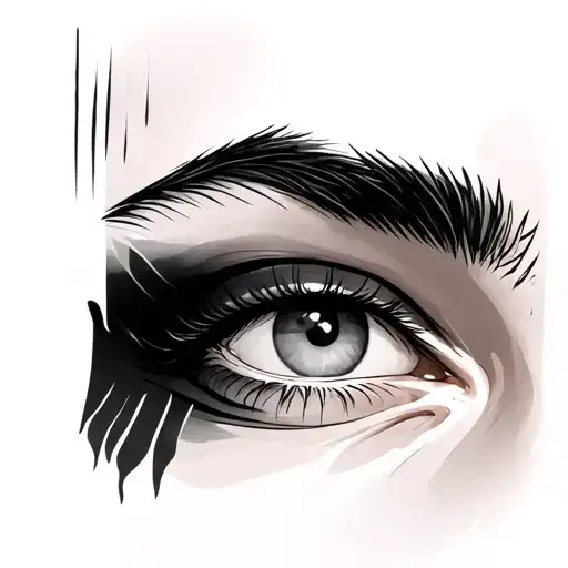 Above Eyebrow tattoo design idea