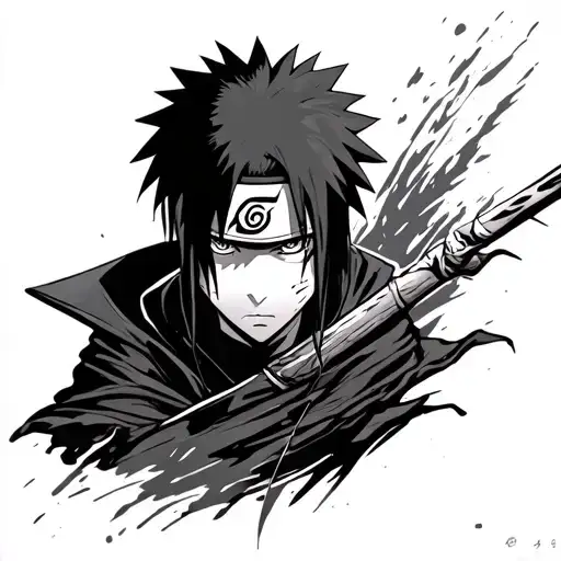 Obito Uchiha tattoo design idea