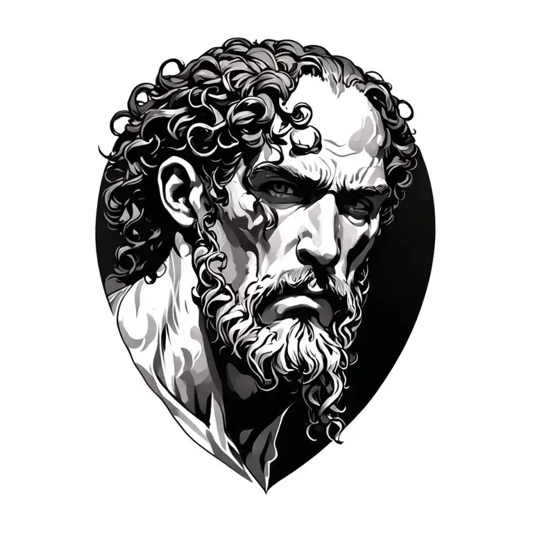 Milo of Croton exercises  tattoo design idea