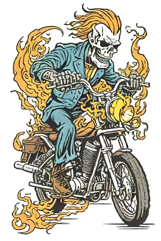 Ghost Rider tattoo design idea