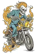Ghost Rider tattoo design idea