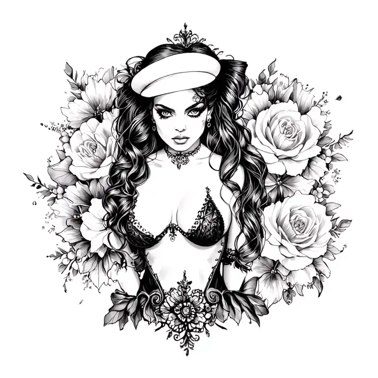"femdom" "dominatrix" "mistress" "whole body" tattoo design idea