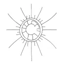 Soleil tattoo design idea