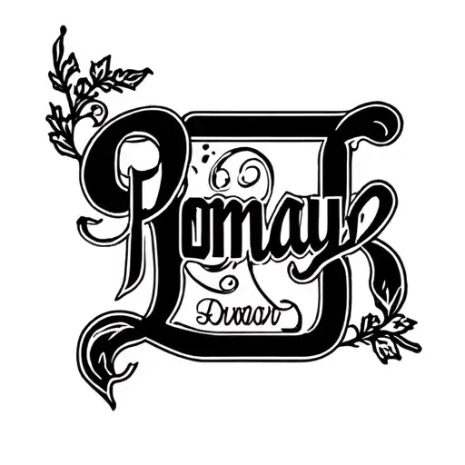 "Romany" simple feminine next door tattoo design idea