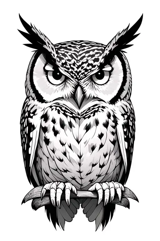 great-horned owl talons gripping into forearm tattoo tattoo design idea