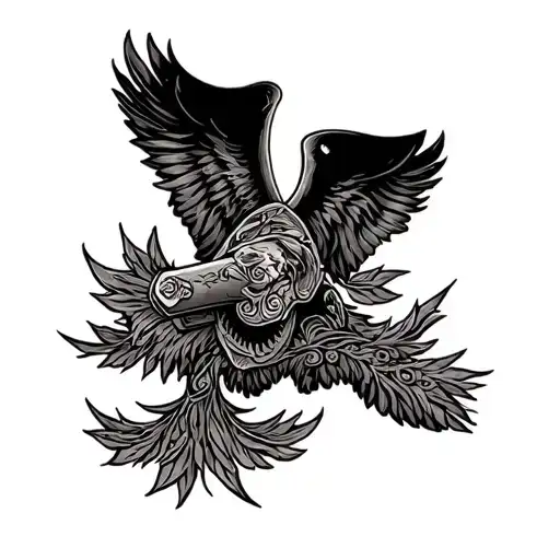 western tooled leather half sleeve with Louisiana  tattoo design idea