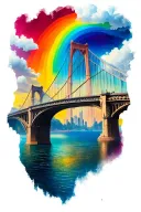 Rainbow Bridge tattoo design idea