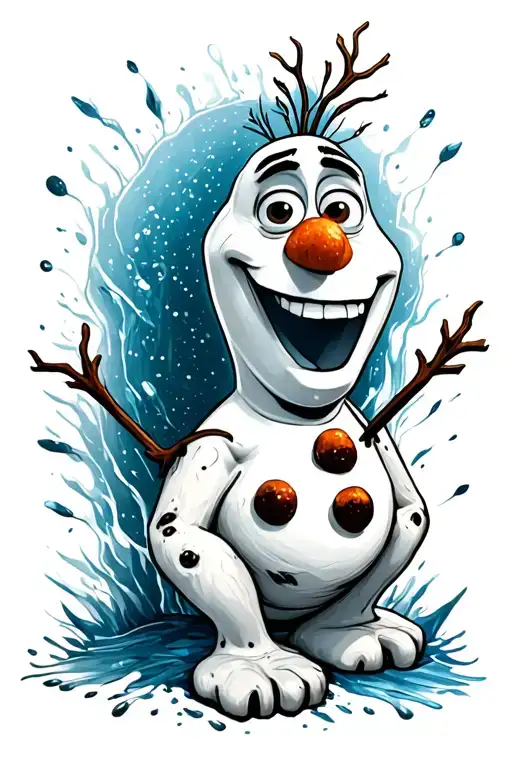 Olaf some people are worth melting for  tattoo design idea