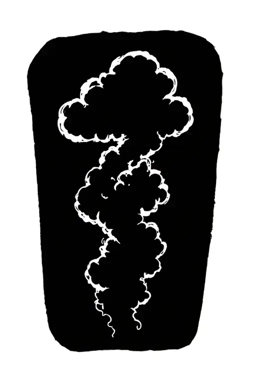 small written cloud tattoo tattoo design idea