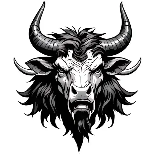 Minotaur as a sign tattoo design idea