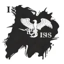 only word 'isis' written tattoo design idea