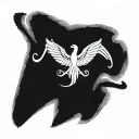 only word 'isis' written tattoo design idea