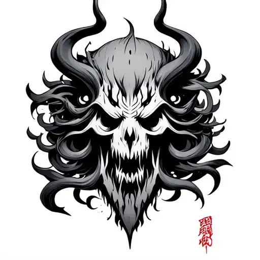 Fear God In Japanese tattoo design idea