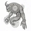 birth of son arm and leg tattoo design idea