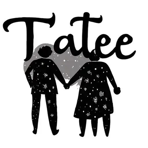 "tate" family holding hands holding each other tattoo design idea