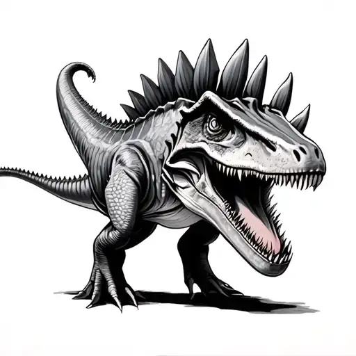 Spinosaurus tattoo design idea