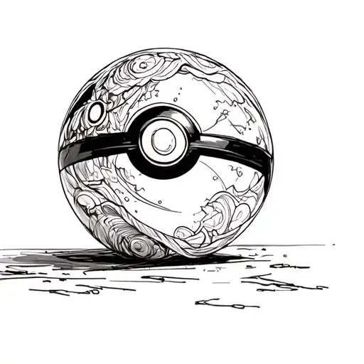 pokeball tattoo design idea