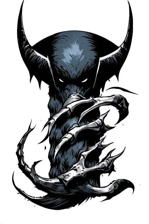 Wolverine claw scrape tattoo design idea