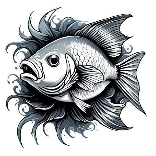 Christian Fish tattoo design idea