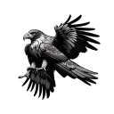 Wedge Tailed Eagle tattoo design idea