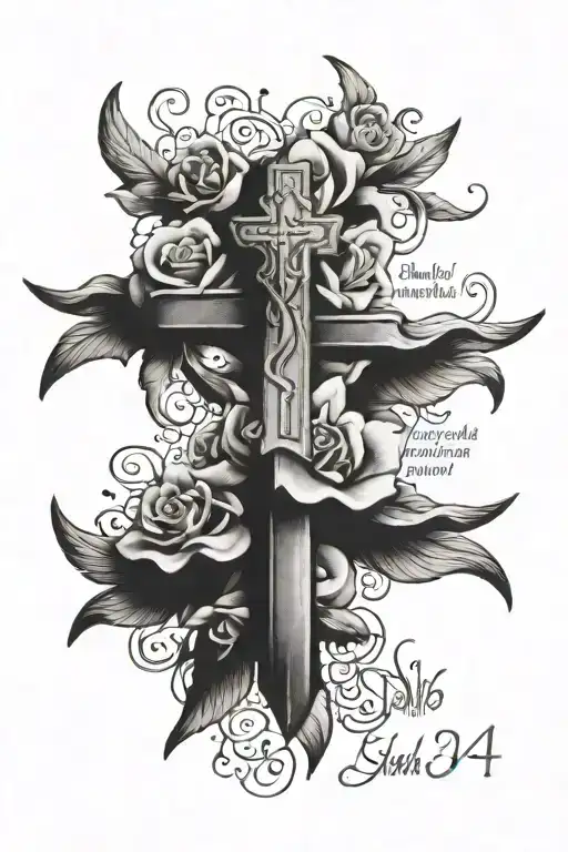 Bible quote "Isaiah 43: 4" tattoo design idea