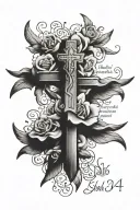Bible quote "Isaiah 43: 4" tattoo design idea