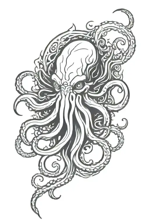 cthulhu tattoo design idea