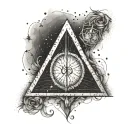 deathly hallows symbol tattoo design idea