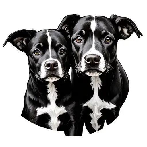 Can you design a mother and daughter matching tattoo for me. We both love animals, especially dogs, outdoors, I’m a cowg tattoo design idea