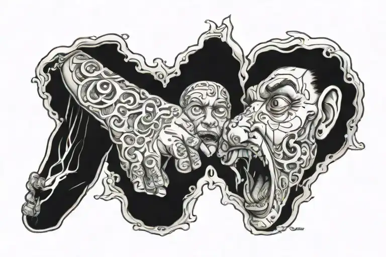 asshole tattoo design idea