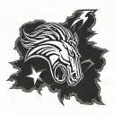 Denver bronco nfl logo tattoo design idea