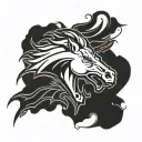 Denver bronco nfl logo tattoo design idea