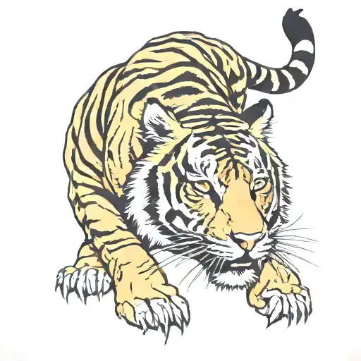tiger tattoo design idea