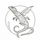 Make a design inspired by the song "Reptile" by Nine Inch Nails tattoo design idea