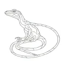 Make a design inspired by the song "Reptile" by Nine Inch Nails tattoo design idea