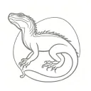 Make a design inspired by the song "Reptile" by Nine Inch Nails tattoo design idea