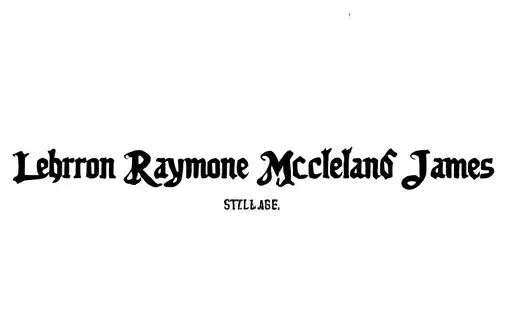 "Lebron Raymone Mclelland James" tattoo design idea