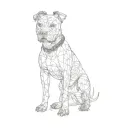 a pit bull terrier tattoo design idea