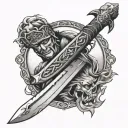conan sword tattoo design idea