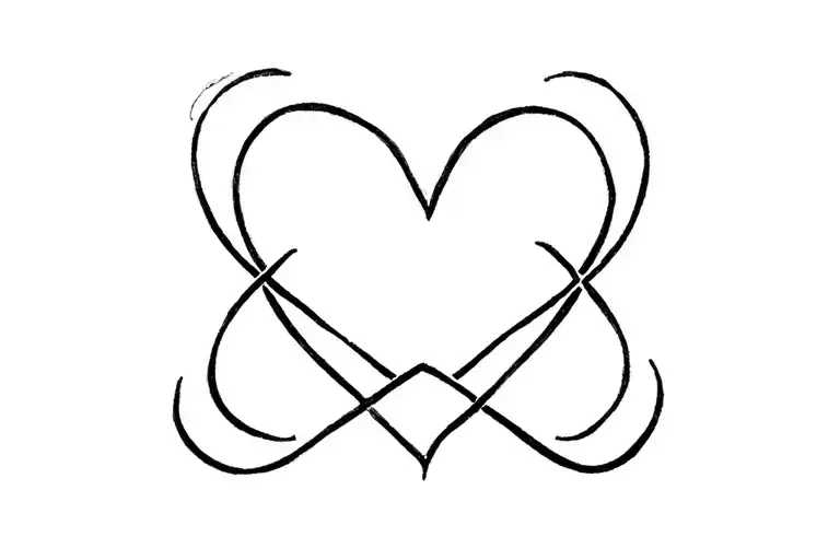 Celta love knot tattoo design idea