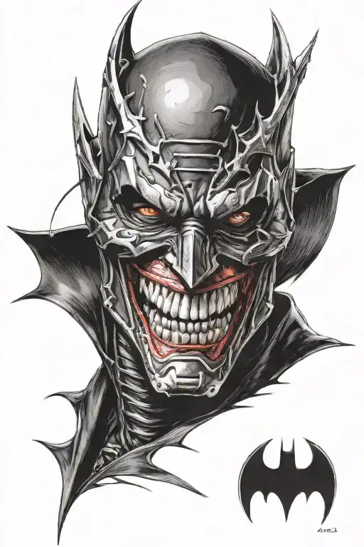 Batman Who Laughs tattoo design idea