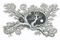 multiverse tree from loki tattoo design idea