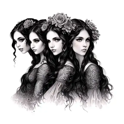 Three Sisters tattoo design idea